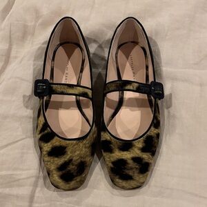 Loeffler Randall Ginger velvet Mary Jane flat